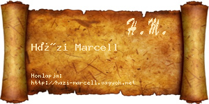 Házi Marcell névjegykártya